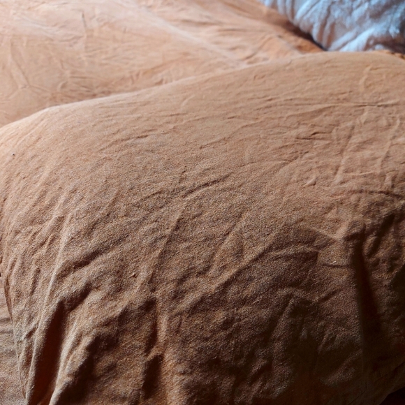 Silk and Snow Flax Linen Duvet Cover (Full/Queen) - Picture 3 of 3